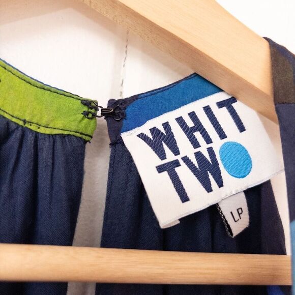 Anthropologie Whit Two Floral Halter Midi Dress Size Large Petite - Picture 6 of 11